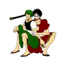 Luffy e zoro tattoo design idea