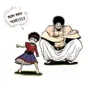 Luffy e zoro tattoo design idea