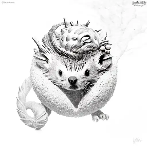 Greek mythology, Apollo and Gaia, planet Venus, snow storm, African pygmy hedgehog, Pandora's box, Marvel's Winter Soldi tattoo design idea