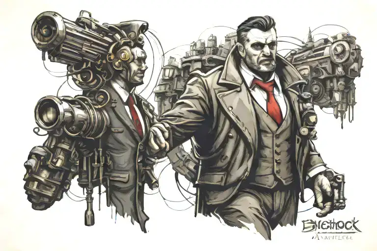 BioShock a man chooses  tattoo design idea