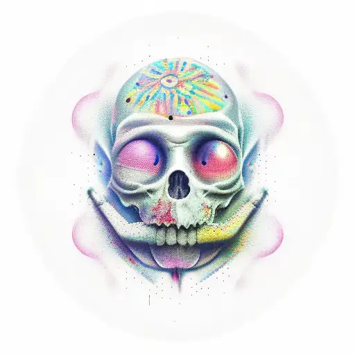 coroa de espinhos 3D com uma frase bíblica embaixo  tattoo design idea