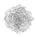 perspective word tattoo design idea