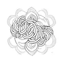 perspective word tattoo design idea