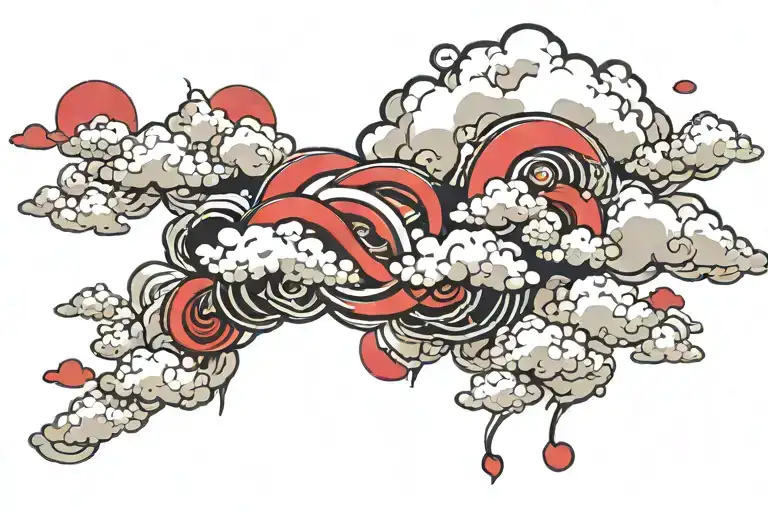 akatsuki cloud neck tattoo tattoo design idea