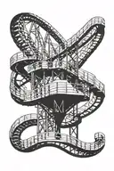 roller coaster tattoo design idea