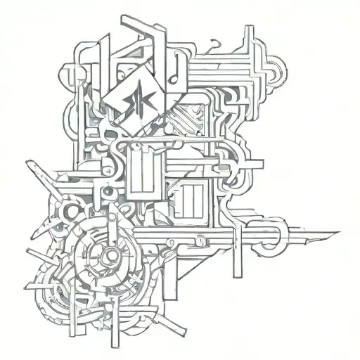 graffiti style mural tattoo design idea