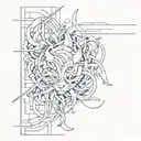 graffiti style mural tattoo design idea