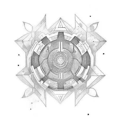 gear tattoo design idea