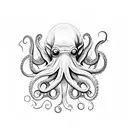 octopus biohazard tattoo design idea