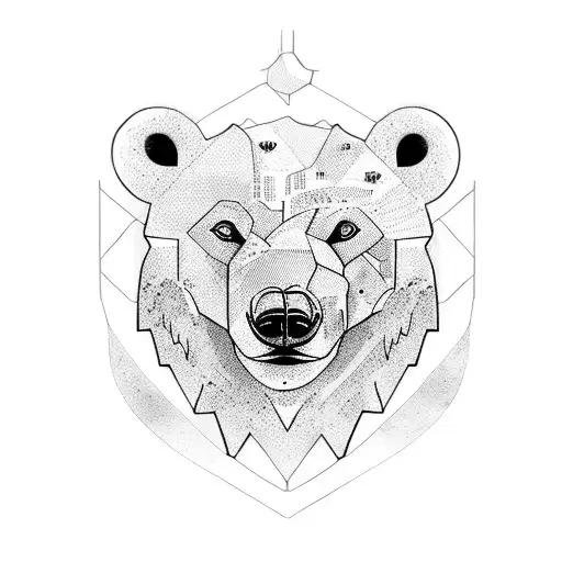 Polar Bear tattoo design idea