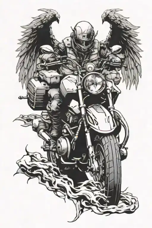 fallen angel falls down and down the tattoo a bmw front  tattoo design idea