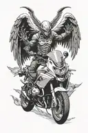 fallen angel falls down and down the tattoo a bmw front  tattoo design idea