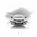 Honda Civic SI tattoo design idea