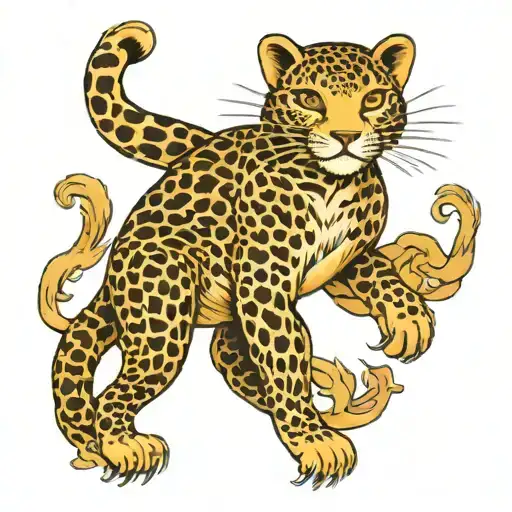 Persian cheeta tattoo design idea