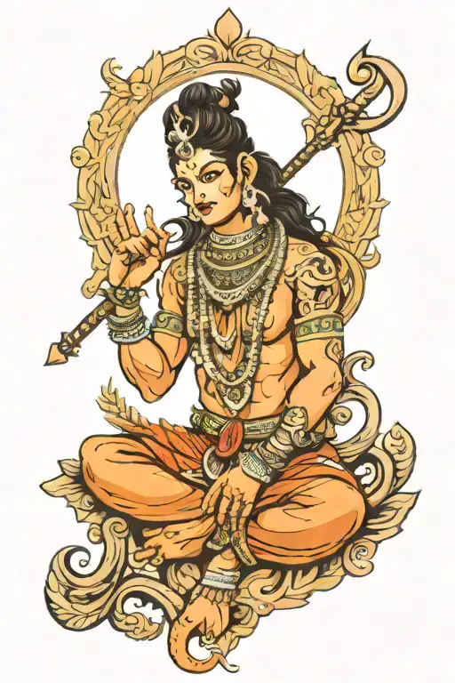 shiv ji tattoo design idea
