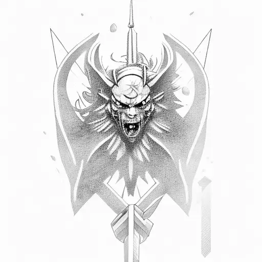 the witcher  tattoo design idea