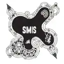 A tattoo design featuring a combination of the logos of Radiohead, Deftones, and The Smiths intertwined with intricate blackwork details tattoo design idea