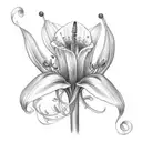 During my life, i have done good things and god gave me as a gift a Lilium tattoo design idea