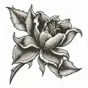 tulip flower tattoo design idea