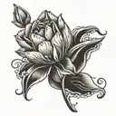 tulip flower tattoo design idea