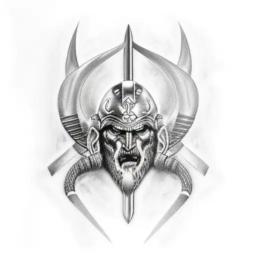 ares god of war tattoo design idea