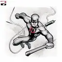 daredevil comics tattoo design idea
