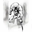 daredevil comics tattoo design idea