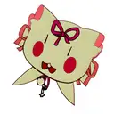 ribbon with charms tattoo design idea