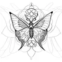 Incorporate a Christian cross with butterfly wings and flowers intertwined around it tattoo design idea