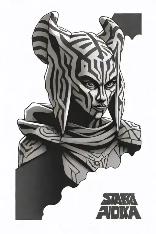 Ahsoka Tano and Darth Maul tattoo design idea