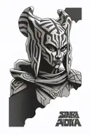 Ahsoka Tano and Darth Maul tattoo design idea