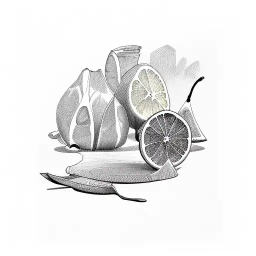 orange juice by Noah Kahan tattoo design idea