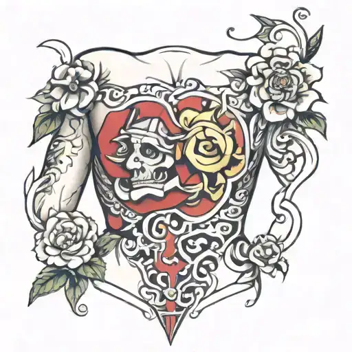 writting on torso  tattoo design idea