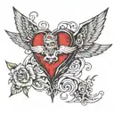 writting on torso  tattoo design idea