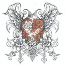 writting on torso  tattoo design idea