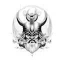 Odin com seus corvos  tattoo design idea