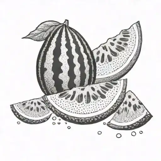 WATERMELON tattoo design idea