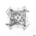 destiny with double helix DNA  tattoo design idea