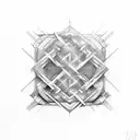 destiny with double helix DNA  tattoo design idea