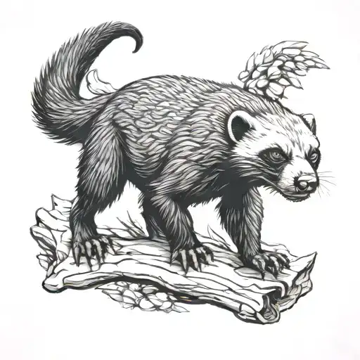honey badger tattoo symbol tattoo design idea
