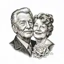 memorial tattoo mom dad tattoo design idea