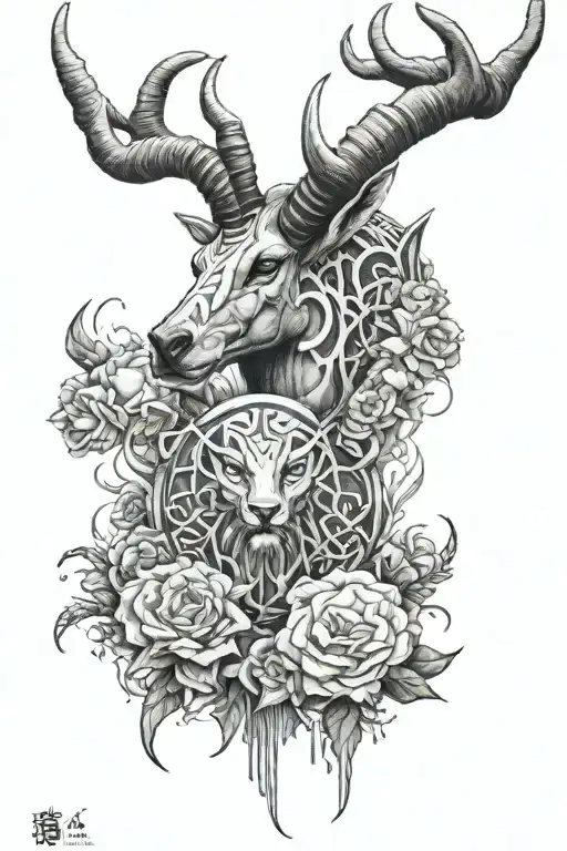 Create a sleeve tattoo design featuring Oryx, his daughters, thrall, hive runes tattoo design idea