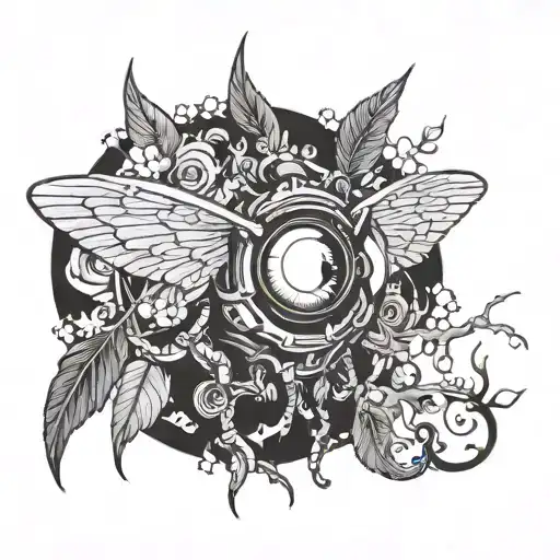 Those eyes like fire I'm a winged insect, you're a funeral pyre tattoo design idea