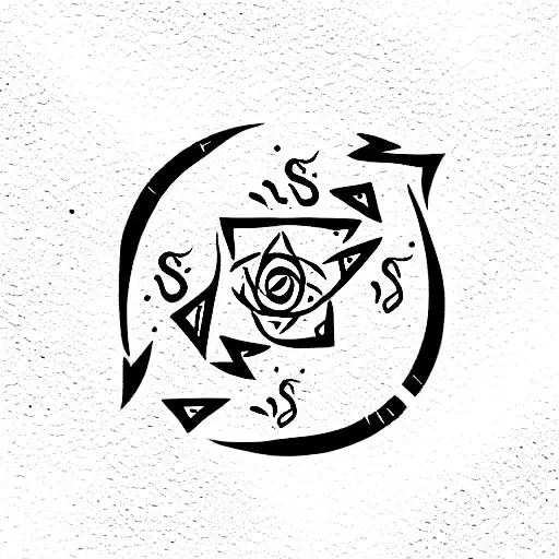 success and fortune spell tattoo design idea