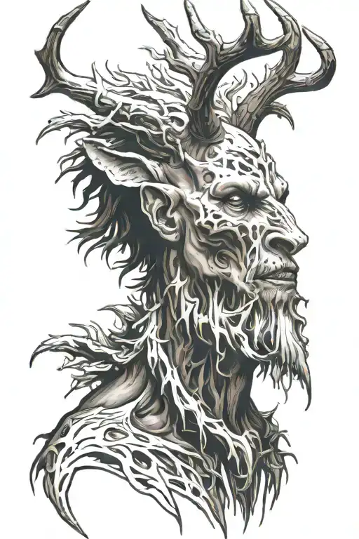 wendigo wore tattoo design idea