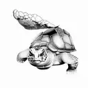 tortoise tattoo design idea