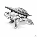 tortoise tattoo design idea