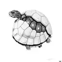 tortoise tattoo design idea