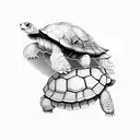 tortoise tattoo design idea