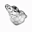 tortoise tattoo design idea
